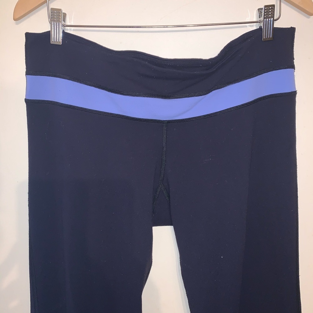 Lululemon Groove Pant, Black & Periwinkle, Size L